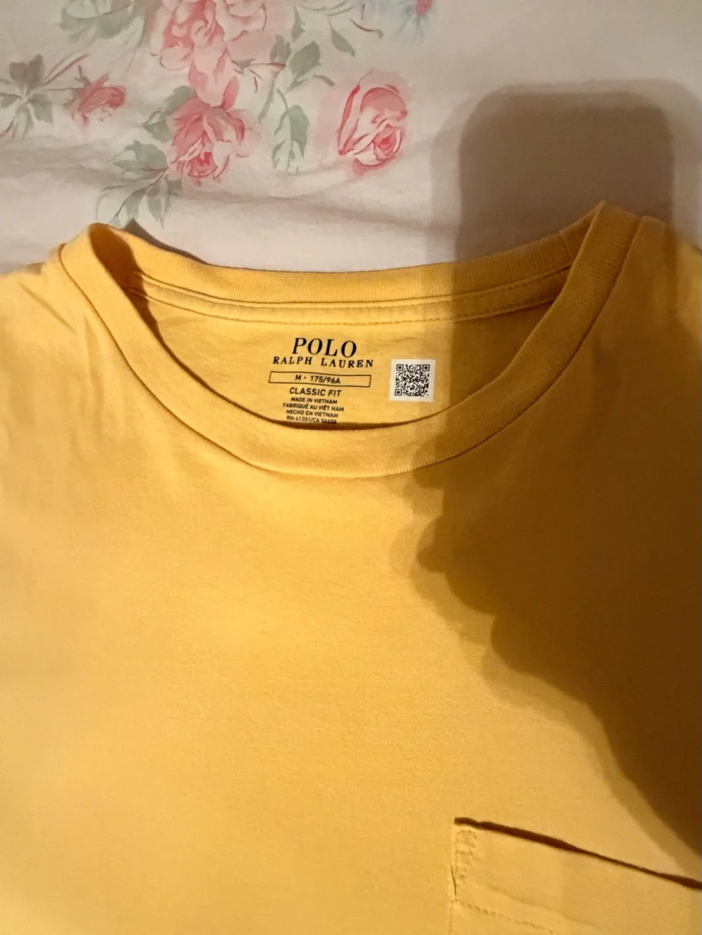 Polo by Ralph Lauren Men’s Yellow Short-Sleeve Pocket Tee